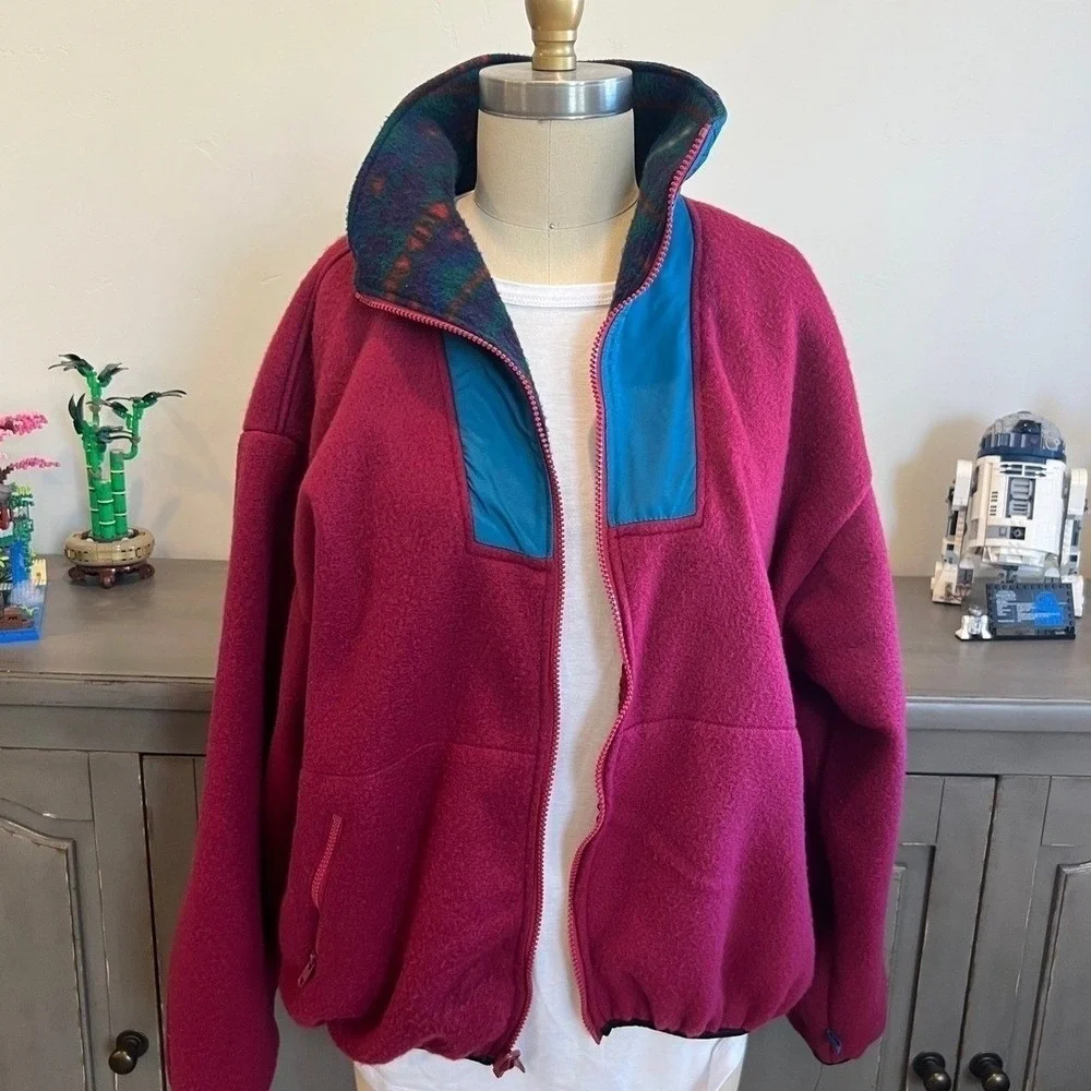 Vintage‎ 3in1 Layered Fleece Lined Jacket 90s streetwear Y2K casual